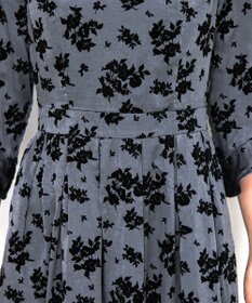 Tiaclasse 【安田美沙子さん着用・洗える】フラワーフロッキーワンピース