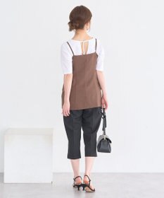 earth music&ecology 【セットアップ対応】フラップボタンビスチェ