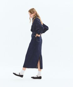 LENO DENIM SKIRT　デニムマキシスカート