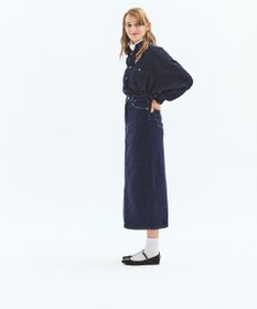 LENO DENIM SKIRT　デニムマキシスカート