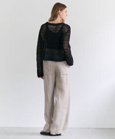 BEIGE， UVITE / コットンメッシュクロップドニット