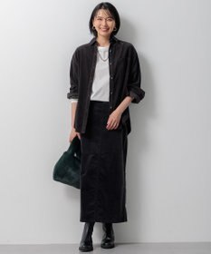 23区 S 【大好評素材/洗える】コットンベアジャージー ロング Tシャツ