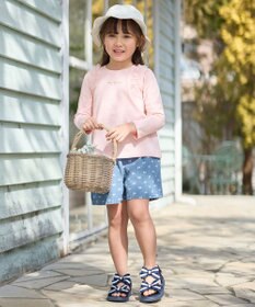 ANY KIDS チュールフリル 長袖Tシャツ