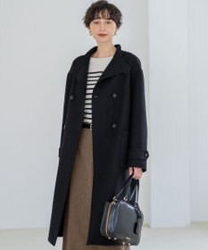 23区 S 【VERY掲載】MANTECOPureリバー スタンドカラーコート ブラック系