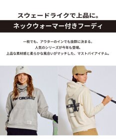 PW CIRCULUS 2025 NEW！【手洗い洗濯可】【WOMEN】キャットグラフィック スエードライク デタッチャブルフーディ ゴルフウェア レディース