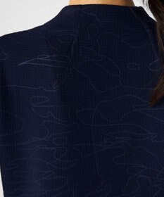 FILA GOLF／marie claire 【FILA GOLF】 チェッカーフラッグ柄エンボス半袖シャツ