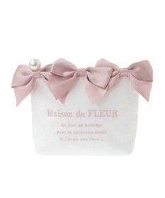Maison de FLEUR ジャカードリボンポーチ