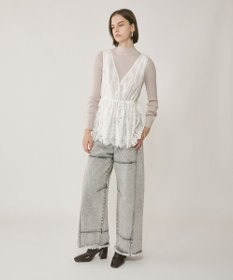 GRACE CONTINENTAL レースノースリーブブラウス