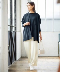 ICB 【洗える・WEB限定カラーあり】 ヴィスコースワイド カーディガン