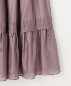 Feroux 【洗える】タックデザインティアードスカート