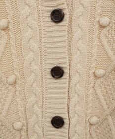 earth music&ecology ポップコーンケーブルカーディガン