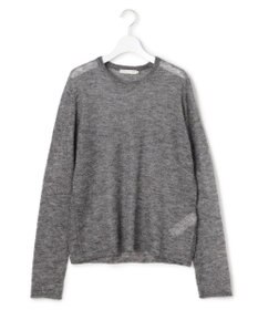 ICB L 【洗える】 シルキーシアーモヘヤ ニットプルオーバー