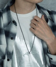 WEGO Mモチーフロングチェーンネックレス