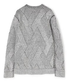 JOSEPH HOMME ビッグジオメトリージャガード　クルーネック