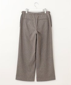 J.PRESS LADIES L 【洗える】Mixツイードチェック  セミワイド パンツ