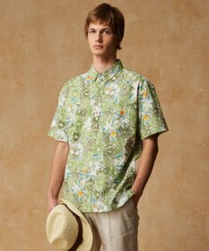 JOSEPH ABBOUD 【老舗アロハブランドとのコラボレーション】KAHALA ALOHAシャツ ライム柄