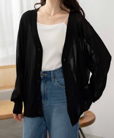 WEGO 【ユニセックス着用ITEM/紫外線対策/冷房対策】シアーカーディガン