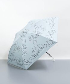 AURORA JILL STUART（ジル スチュアート） マーカーペインティングフルーツプリント晴雨兼用傘（トップフラット・折りたたみ）