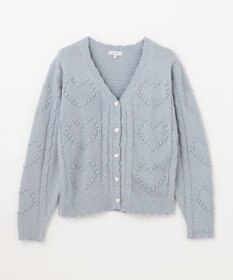 ANY KIDS ハート ニット カーディガン