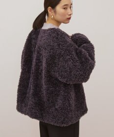 AMERICAN HOLIC ノーカラーフェイクファーコート