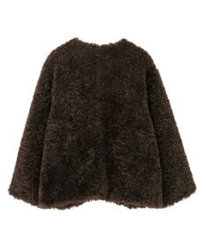 AMERICAN HOLIC ノーカラーフェイクファーコート