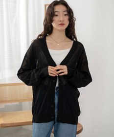 WEGO 【ユニセックス着用ITEM/紫外線対策/冷房対策】シアーカーディガン
