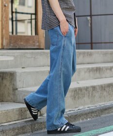 WEGO 【ユニセックス着用ITEM/ウエストゴム】ユルフィットデニムイージーパンツ