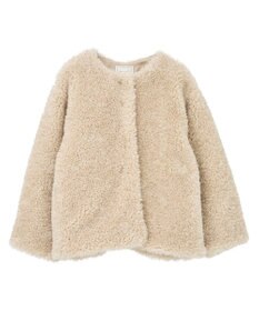 AMERICAN HOLIC ノーカラーフェイクファーコート