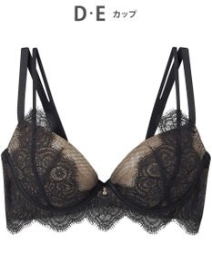 AMPHI ブラジャー 谷間メイク カップ上辺が浮きにくい Gカップまで対応 大きいサイズ 【Glama-Rich グラマリッチ ボリュームUPタイプ】 ブラ BYJ302 アンフィ／ワコール