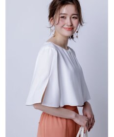 ANY SIS 【洗える】ケープフレアスリーブ ブラウス