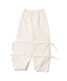 WEGO 【ウエストゴム】サイドリボンパラシュートパンツ