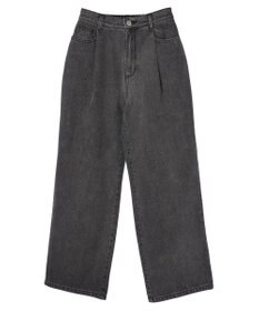 earth music&ecology タックルーズデニムパンツ