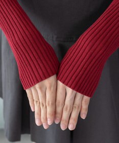 WEGO 【2025年秋冬新作】リブハイネックショートニット