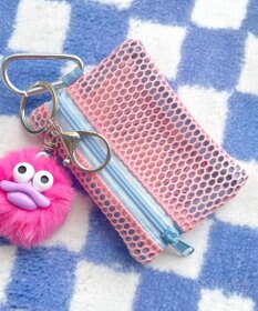 WEGO メッシュ配色ポーチ