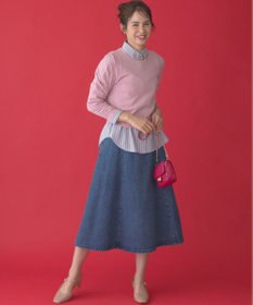 組曲 S ハートボタン ニットプルオーバー