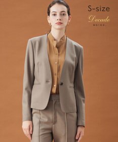 BEIGE， 【S-size】CORBY / ノーカラージャケット