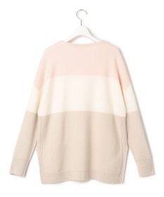 23区 【洗える】ウールカシミヤ カラーブロック ニット