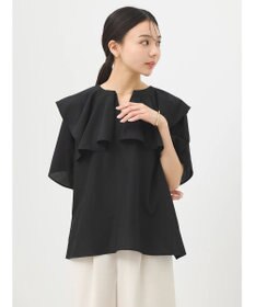 earth music&ecology ビッグカラーチェーンブラウス