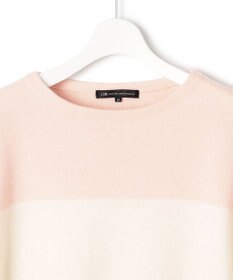 23区 L 【洗える】ウールカシミヤ カラーブロック ニット