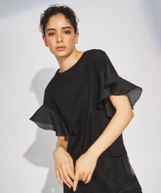 GRACE CONTINENTAL フレアスリーブカットトップ