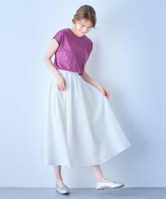 ANY 【大好評につき新色追加！/ウエストゴム】シャンブレーライクフレアスカート