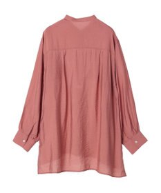 Green Parks バンドカラーポケット付きシアーシャツ