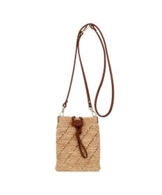 IBIZA ラフィア　スマートフォンポシェット