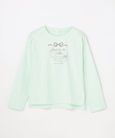 ANY KIDS 【綿100%】ロゴプリント 長袖Tシャツ