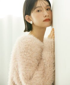 AMERICAN HOLIC シャギーニットクルーネックカーディガン