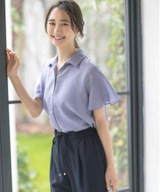 ANY SIS S 【速乾・接触冷感】スムージーポリエステル シャツ ブラウス