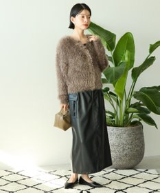 AMERICAN HOLIC シャギーニットクルーネックカーディガン