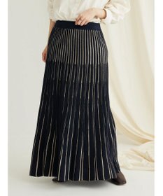 CRAFT STANDARD BOUTIQUE 配色ストライプニットスカート
