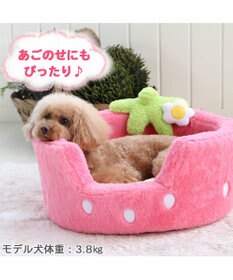 ネット店限定】犬 ベッド おしゃれ カドラー (47×20cm) いちご 犬 猫