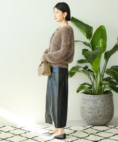 AMERICAN HOLIC シャギーニットクルーネックカーディガン